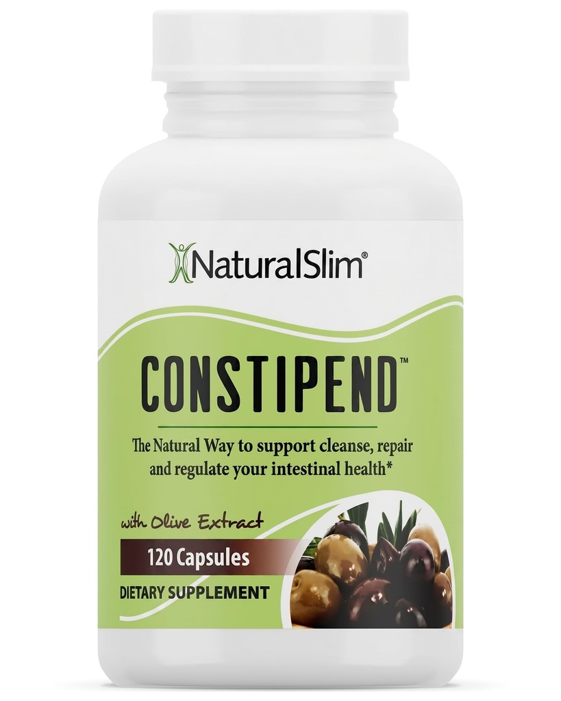 NaturalSlim, Forstoppelse Relief, Afføring blødgøringsmidler Constiple, Colon Cleanser for kvinder & mænd med Magnesium Citrate, Aspartate & Olive Extract, 120 Vegetabilske kapsler