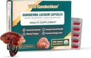 Røde Reishi Mushroom kapsler til immunitet, Ganoderma lucidum ekstrakt, Natural Vegan Reishi svampe dagligt, 70mg, 30 kapsler