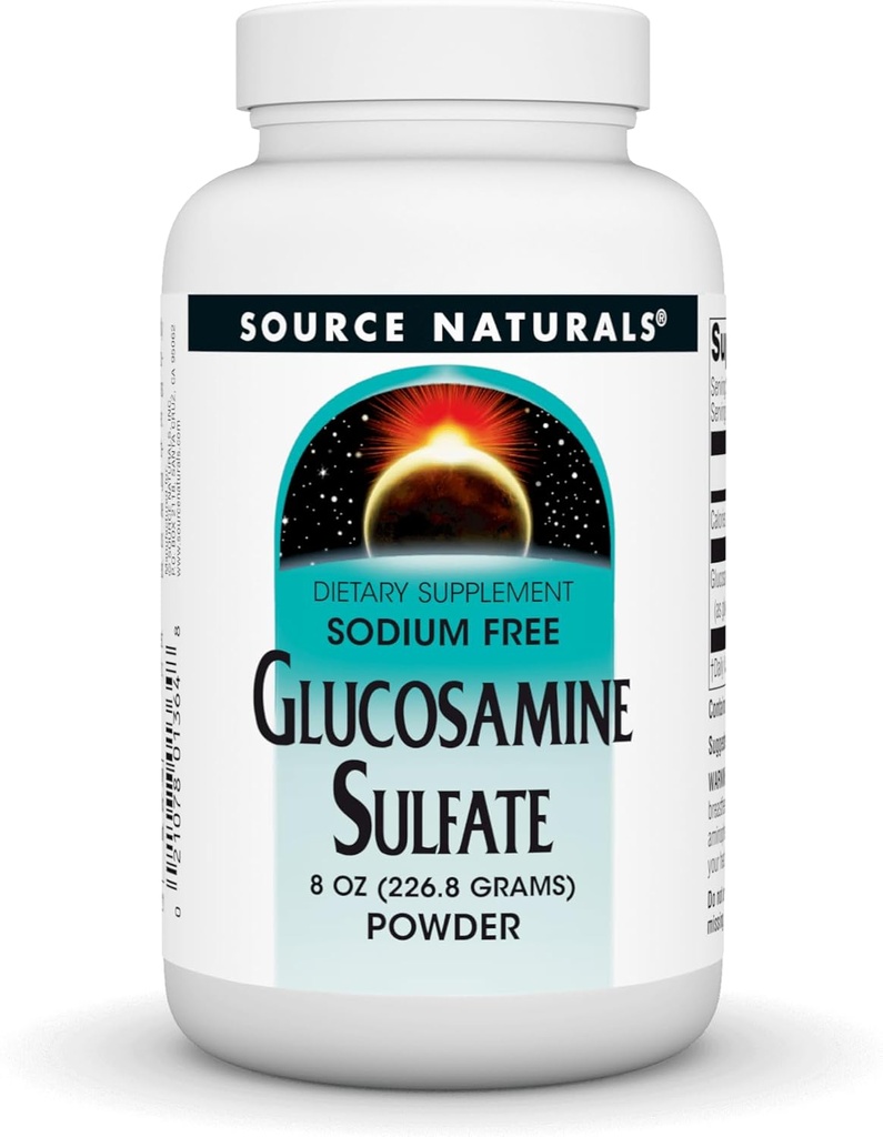 Kilde Naturals Glucosamine Sulfate, Sodium- Free Powder for Joint Support - 8 oz Powder