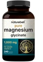 NatureBell Magnesium Glycinat 1. 000mg, 240 Kapsler 124; 500mg per Kapsel 124; 100% Chelated & Renset; 124; Sleep, Muscle & Nerve Support