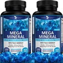 Potent Garden 2- Pack Mega Mineral Supplement Komplet mineralsk kompleks med Calcium Magnesium Zink Kalium Boron Selenium Chrom & 72 Trace Minerals Iron Free Calcium Supplement -200 piller