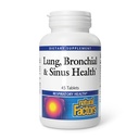 Lung, Bronchial & Sinus Sundhed af naturlige faktorer, Natural Supplement for Respiratory Health og Easy Breathing, 45 tabletter (45 portioner)