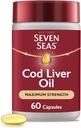 Syv Seas Cod Lever Oil Extra høj styrke 60 kapsler