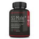 Supernaturlige mand 5G Mand Natural T Booster Enhancing supplement til blodgennemstrømning, Stamina, Styrke & Endurance Ginseng, Hvidløg, Ginkgo, Ginger Root, D-vitamin - understøtter sunde mænd - 30 kapsler