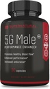 Supernaturlige mand 5G Mand Natural T Booster Enhancing supplement til blodgennemstrømning, Stamina, Styrke & Endurance Ginseng, Hvidløg, Ginkgo, Ginger Root, D-vitamin - understøtter sunde mænd - 30 kapsler