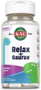 KAL relax- a- Saurus, Stress Support for Kids, L- Theanine for Children with Herbal Stress Relief & Relaxation & Blend, Lækker Natural Grape Flavor, 60- Day Garanti, 30 Chewables
