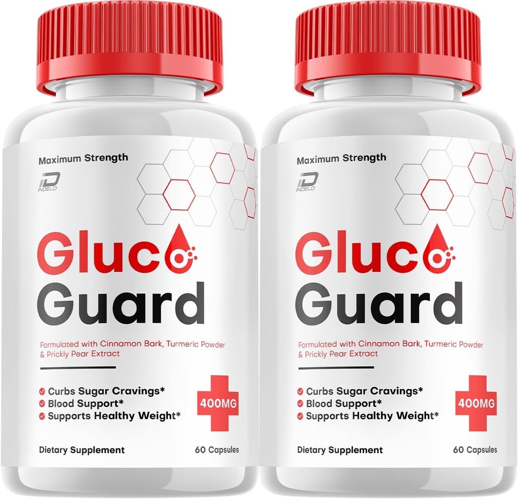 GlucoGuard kapsler, GlucoGuard Advanced Supplement, Alle naturlige formel til at bevare sunde niveauer, maksimal styrke Daglig formel, GlucoGuard kapsler Anmeldelser (2 pakke - 120 kapsler)