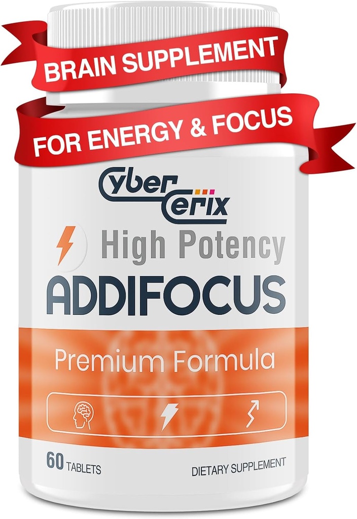 17- in-1 Brain Supplement for hukommelse og fokus - Nootrop Brain Supplement for koncentration, Klarhed, Energi & Fokus - Naturlig koffein Blend med vitaminer, Aminosyrer & planteekstrakter - 60 tabletter