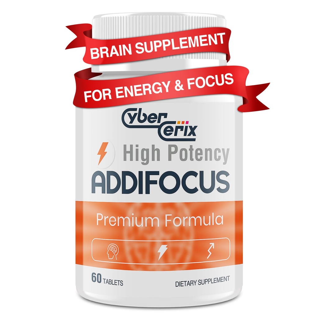 17- in-1 Brain Supplement for hukommelse og fokus - Nootrop Brain Supplement for koncentration, Klarhed, Energi & Fokus - Naturlig koffein Blend med vitaminer, Aminosyrer & planteekstrakter - 60 tabletter