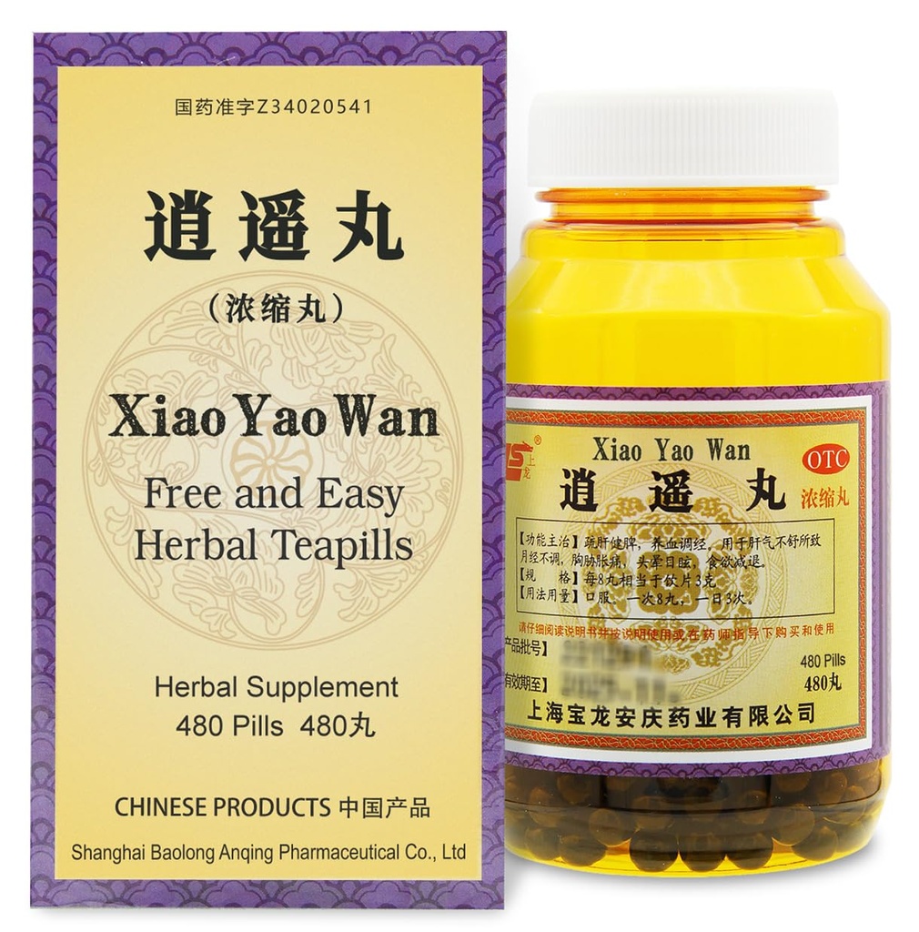 Xiao-Yao Wan Pills Herbal Supplement 480 ct (60 Servering, mere Supply) - Gratis og nem urtemedicin