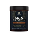 Ancient Nutrition Keto Protein Powder, Ketoprotein med Fedtstoffer fra Bone Broth og MCT Oil, Chokolade, 18g Protein 10g Fedt Per Servering, Gluten Free, Low Carb, Paleo Friendly, 17 Servering