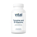Vital Nutrients Tyrosin and B Vitamin MR 124; Thyroid, immun og nerve Support Formel 124; Adrenal Support Complex