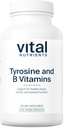 Vital Nutrients Tyrosin and B Vitamin MR 124; Thyroid, immun og nerve Support Formel 124; Adrenal Support Complex