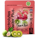 PowderVitamin Electrolytes Powder Plus (50 Servere) Guava Kiwi Electrolyte Powder Zero Calorie Keto, 0 Sugar, No Maltodextrin, 1000mg Kalium, 120mg Calcium, 120mg Magnesium, Hydration Powde
