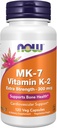 NOW Foods Supplements, MK-7 Vitamin K-2 300 mcg, Cardiovascular Support*, Supports Bone Health*, 120 Veg Capsules