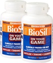 Biosil On Your Game - 60 Veggie Capsules, Pack of 2 - with Patented Ch- OSA Complex - Øge Collagen produktion til fælles smertelindring, fleksibilitet & rækkevidde af bevægelse - GMO fri - 60-dages forsyning