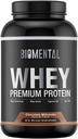 Biomental Chocolate Whey Protein Powder - Rich Flavor for Muscle Growth & Recovery - Premium Fitness Nutrition Supplement - Zero Artificial Flavors & Sweeteners - Protein Supplement 2 Pounds