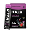 HALO Hydration - Electrolyte Drink Mix 124; Hydration Powder Packets • 124; Berry Flavor - Til sport og cykling • 124; Easy Open Single Serving Stick • 124; 6 sticks