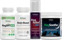 Jigsaw Health Ultimate B- Free Magnesium Bundle Bundle 124; MagSRT (B- Free), 240 tabletter, Brain Boost, 90 kapsler, MagRelief, 5 ounces (Lotion), og Magsoothe (Raspberry Lemonade), 60 Servere (Jar)