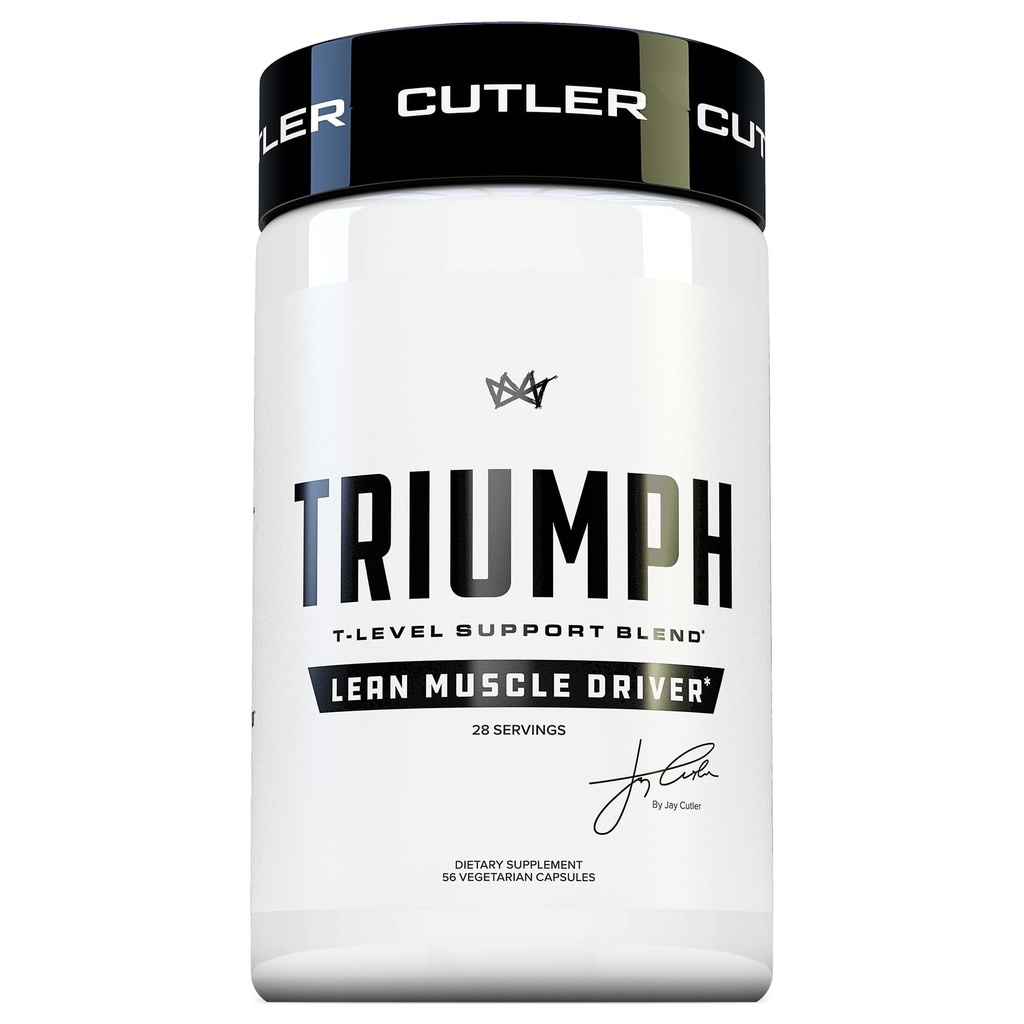 TRIUMPH Testosteron Booster for mænd: Bedste Test Booster og Østrogen Blocker for Mænd med DIM, KSM 66 Ashwagandha, og Boron Citrate, Byg naturlige Lean muskelmasse og styrke, 56 Veggie kapsler