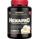 ALLMAX Nutrition HEXAPRO, Fransk Vanilla - 5 LB - 25 Bedste Protein Per Servering - 8-timers Vedvarende udgivelse - Zero Sugar - 52 Servering
