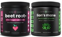 NutraChamps Beet Root Powder & Lions Mane Powder. Kraftig cirkulation og adaptogen blandinger