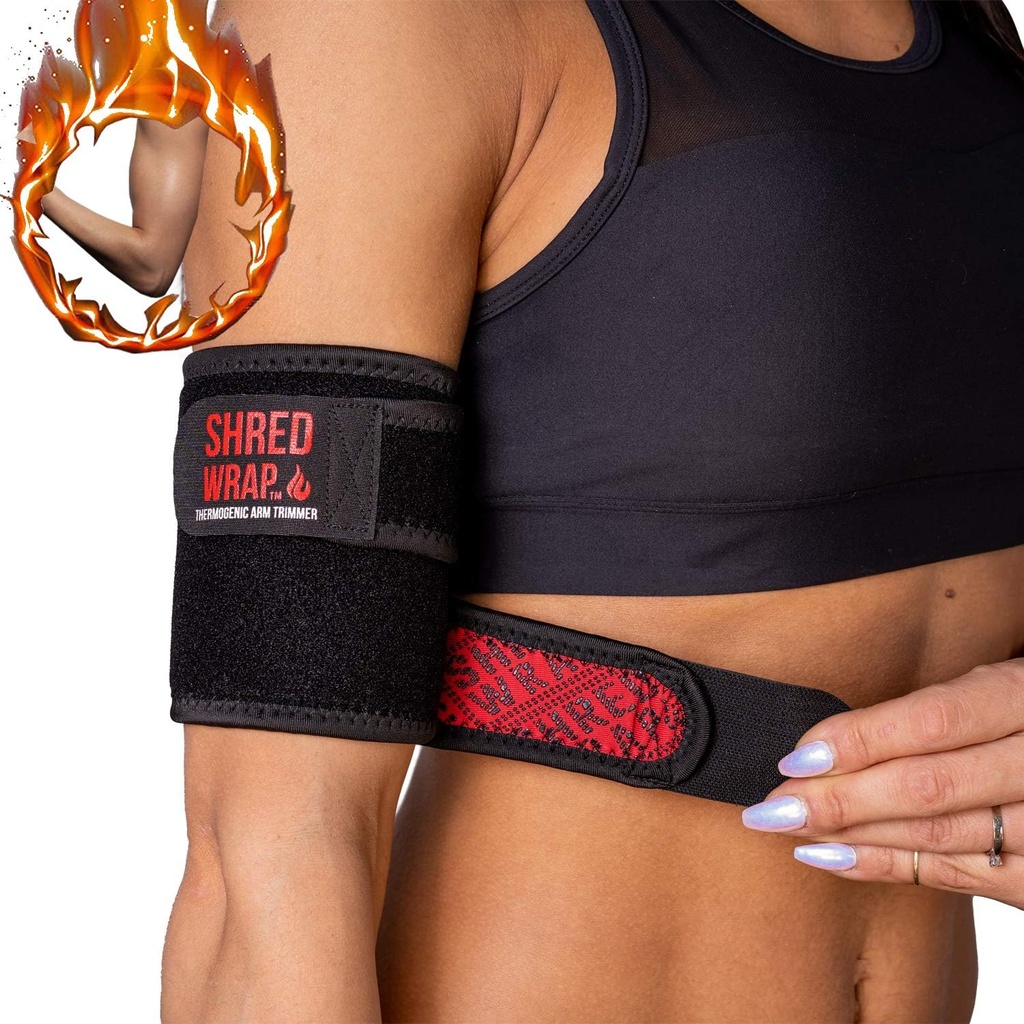 Iron Bull Styrke Shred Wraps til våben - Termogene Arm Trimmere til vægttab - Premium Fat Burning Bands med slankende teknologi - Arm Body Wraps Toner og Shaper
