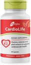 Lifestyles CardioLife Supplement - Urtehjerte Sundhedsstøtte med vitamin K2 (MK7), Folinsyre, Beetroot, Cayenne Extract & mere - Lavet i Canada - 60 kapsler (1)