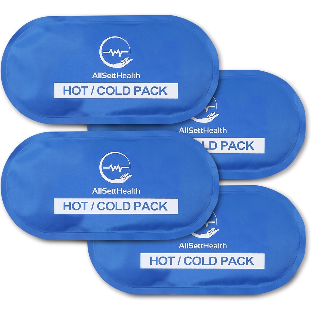 Genanvendelige varme og kolde Gel ispakninger til skadedyr; Cold Compress, Ice Pack, Gel ispakninger, Cold Packs til skadedyr, 10,5 x 5 tommer (4 Pack)