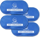 Genanvendelige varme og kolde Gel ispakninger til skadedyr; Cold Compress, Ice Pack, Gel ispakninger, Cold Packs til skadedyr, 10,5 x 5 tommer (4 Pack)