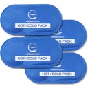 Genanvendelige varme og kolde Gel ispakninger til skadedyr; Cold Compress, Ice Pack, Gel ispakninger, Cold Packs til skadedyr, 10,5 x 5 tommer (4 Pack)