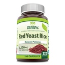 Herbal Secrets Red Gær Rice 1200 Mg per Serving, 240 Veggie Kapsler Supplement 124; Non- GMO Note 124; Gluten Free