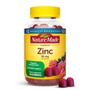 Nature Made Zink Kosttilskud 30 mg per servering, Kosttilskud til immunforsvar og antioxidant Support, 60 Zinkgummier, 30 dages forsyning