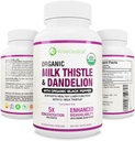 Max Absorption USDA Organic Milk Thistle Potent 5: 1 Koncentreret ekstrakt (2000mg styrke) & Organic Mælkebøtte Root Dex124; Silymarin Antioxidant Flavonoid Dex124; Leverstøtte Supplement (60 Tæl (pakke med 1))