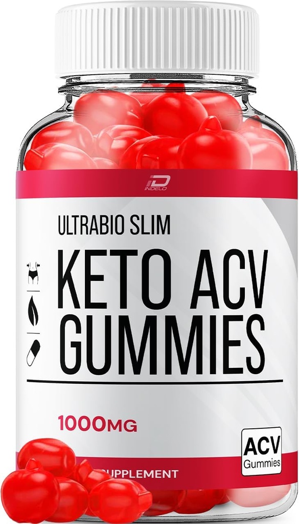 Ultra Bio Slim Keto Plus ACV Gummies Kosttilskud - UltraBio Slim Keto Apple Cider Vincious Gummies Anmeldelser, Maksimal styrke BioSlim Gummies for Advanced Weight Management (1 pakke - 60 Gummies)