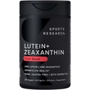 Sport Research ® Lutein og Zeaxanthin Capsules - Eye Health Support Made with Lute- Gen ® and Organic Coconut Oil - Vegan Friendly & Non- GMO Verified - 120 Veggie Softgels
