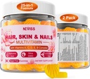 Sugar Free Multivitamin til kvinder Gummies med Biotin 5000mcg, Collagen MSM Hyaluronsyre, vitamin A C D3 E & B Complex og methylfolat & B12, Organic Multi Vitamin til hår hud negle, energi