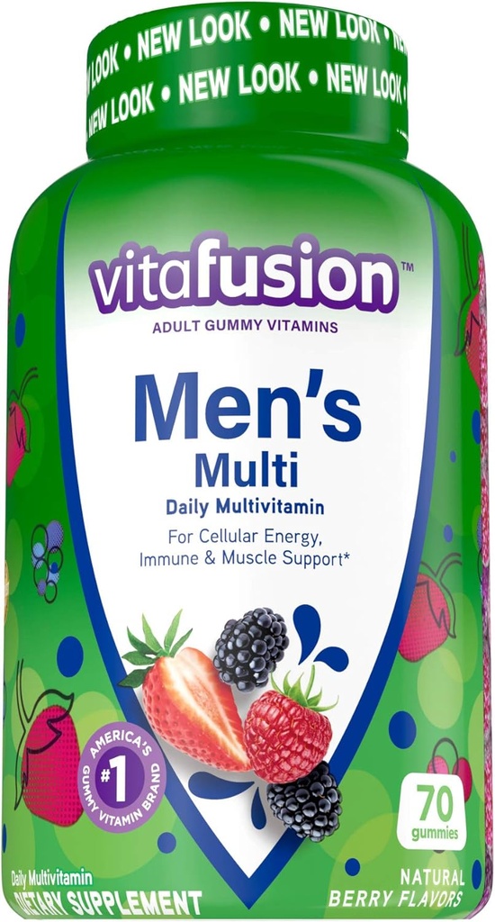 Viafusion Mænds Gummy Vitamin, Frugt, 70 Greve