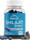Shilajit Gummies, Blueberry Flavor, Himalayan Extract, Lab Testet, Non-GMO, Gluten Free, Vegan Friendly, Mess- Free Alternative to Resin, Simple Addition to Daily Routine, 60 Vegan Gummies