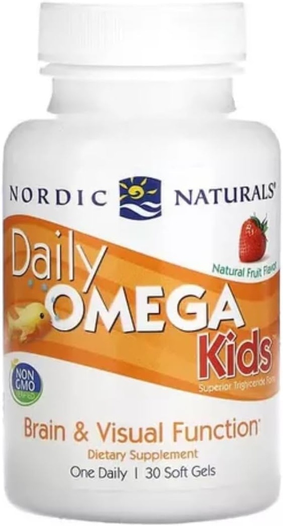 Nordiske Naturals - Daily Omega Kids, Sund Heart Support, 30 Soft Gels