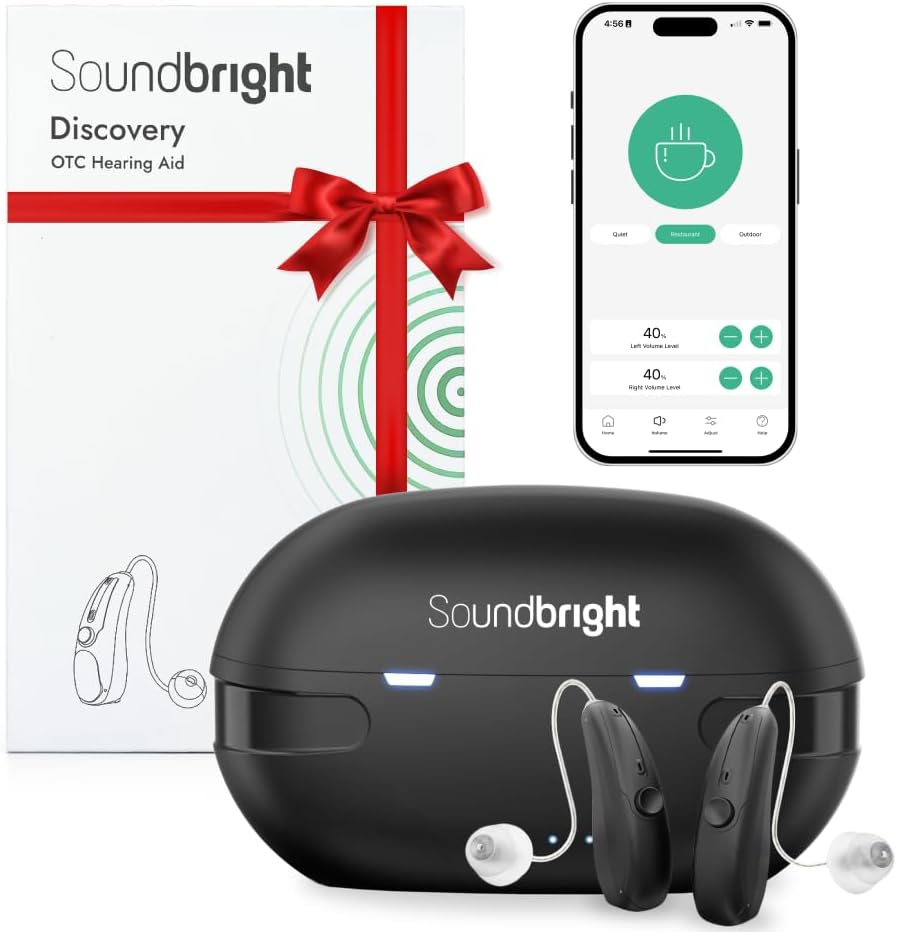 Opdagelse Bluetooth hørelse hjælpemidler for ældre voksne med telefonopkald & musik funktion, Genopladelig, Komfortabel, Modtager-in-Canal (RIC Type)