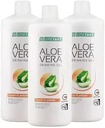 LR Livstakt Aloe Vera Drikkende Gel Peach Flavour Health Care Kvinder Mænd drikker hver dag naturlige behandling sæt på 3-1000 ml. / 33.3 fl.oz