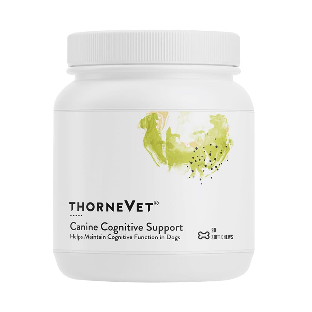 ThorneVet Canine Cognitive Support Soft Chews for Dogs - Great Tasting Health Supplement med B Vitaminer og antioxidanter til at støtte Den hjerne sundhed af din senior hund - 90 Soft Chews