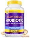 InnovixLabs Multi Strain Probiotika til kvinder og mænd - Probiotisk tillæg - 50 milliarder CFU - Gut Health, immunforsvar, fordøjelse, Lactobacillus Acidophilus, Prebiotika og Probiotika, 60 kapsler