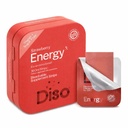DISO - Energi - Fast- Opløsning koffein Strips med vitaminer, Jordbær Flavor, Vegansk, Sukker Free, Høj Absorption, Gluten Free, individuelt indpakket, 30 Opløselige Strips