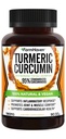 Gurkemeje med BioPerine Black Pepper & 95% Curcuminoids, 1965mg, Maksimal Absorption til fælles støtte, non-GMO gurkemeje kapsler, Lavet i USA - 90 Veg Caps