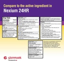 Glenmark Therapeutics Esomeprazol Magnesium USP 20mg, forsinket frigivelse kapsler, Treats Hyppig Heartburn, 42 kapsler