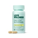 Love Wellness Daily Love Multivitamin for kvinder; støtter energi, Cortisol, immunforsvar, stress relief, & PMS; 124; Komplet med D-vitamin, C, jern, calcium, zink, & biotin, Magnesium; 124; 60 Tæl