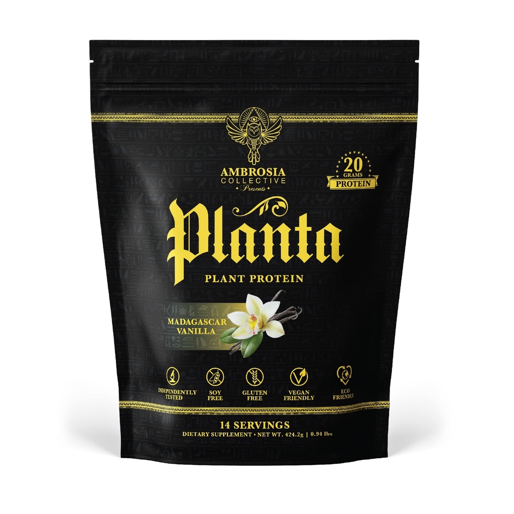 Ambrosia Planta - Premium Plant- Based Protein Note 124; Vegan & Keto Friendly