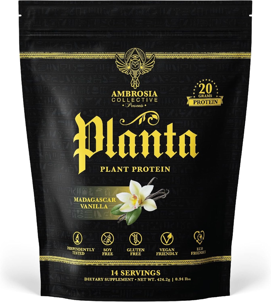 Ambrosia Planta - Premium Plant- Based Protein Note 124; Vegan & Keto Friendly